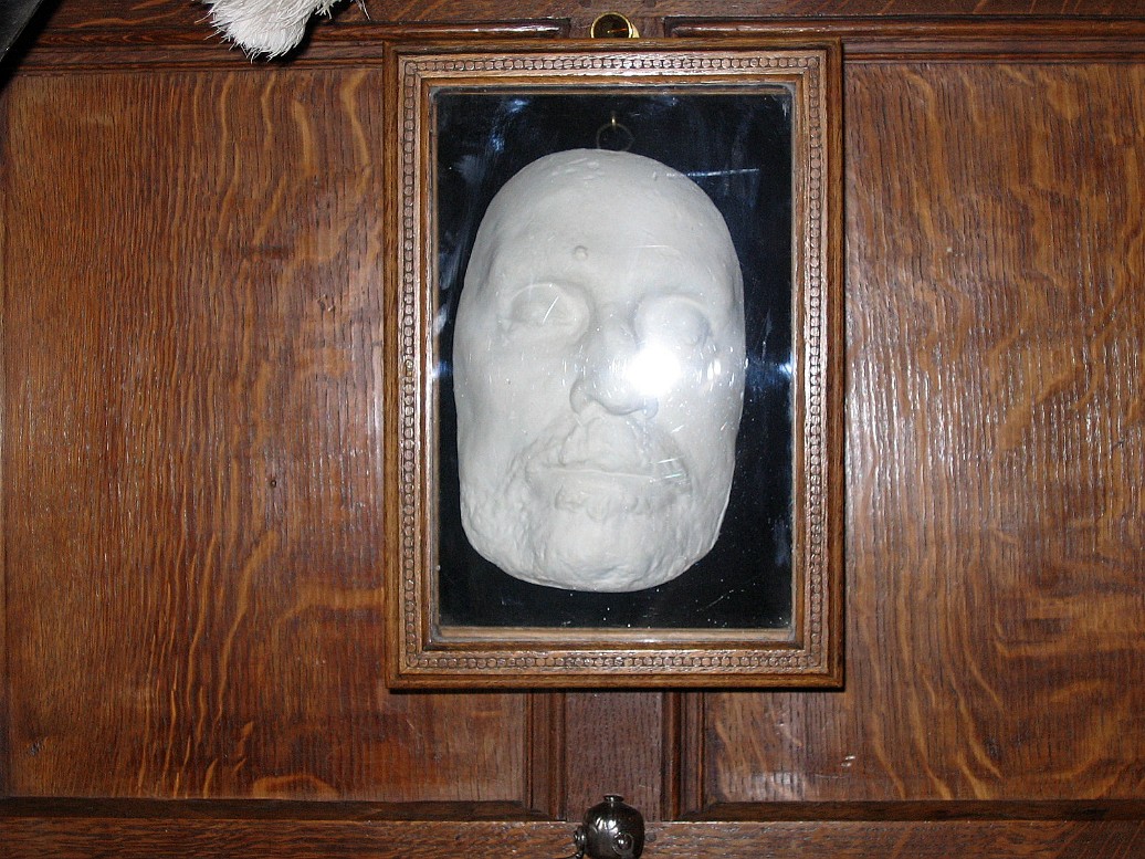 Closeup of Oliver Cromwells Death Mask Closeup of Oliver Cromwells Death Mask