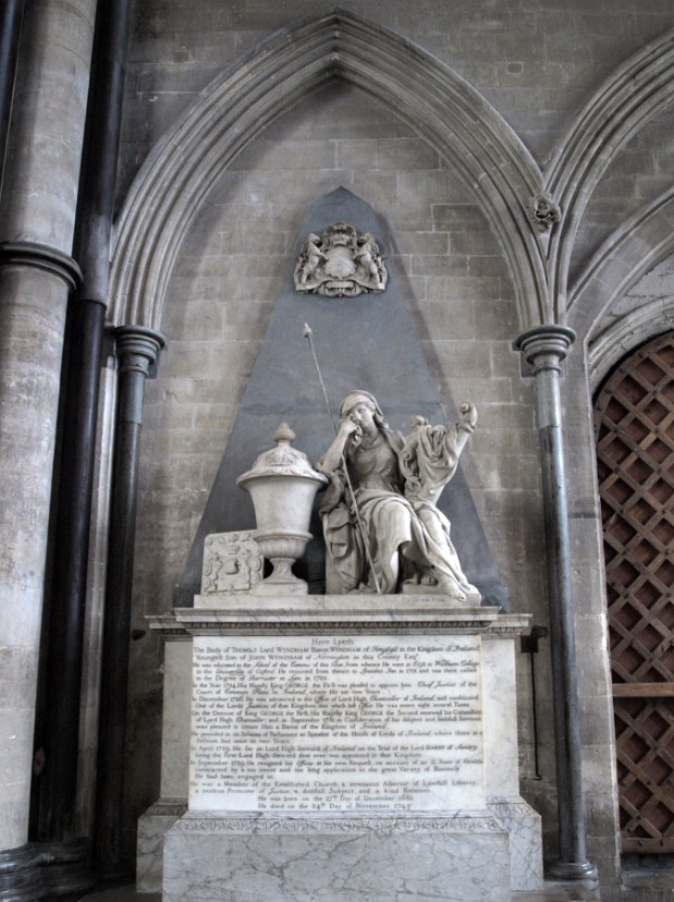 Memorial to Thomas Lord Wyndham, Baron of Wyndham Memorial to Thomas Lord Wyndham, Baron of Wyndham