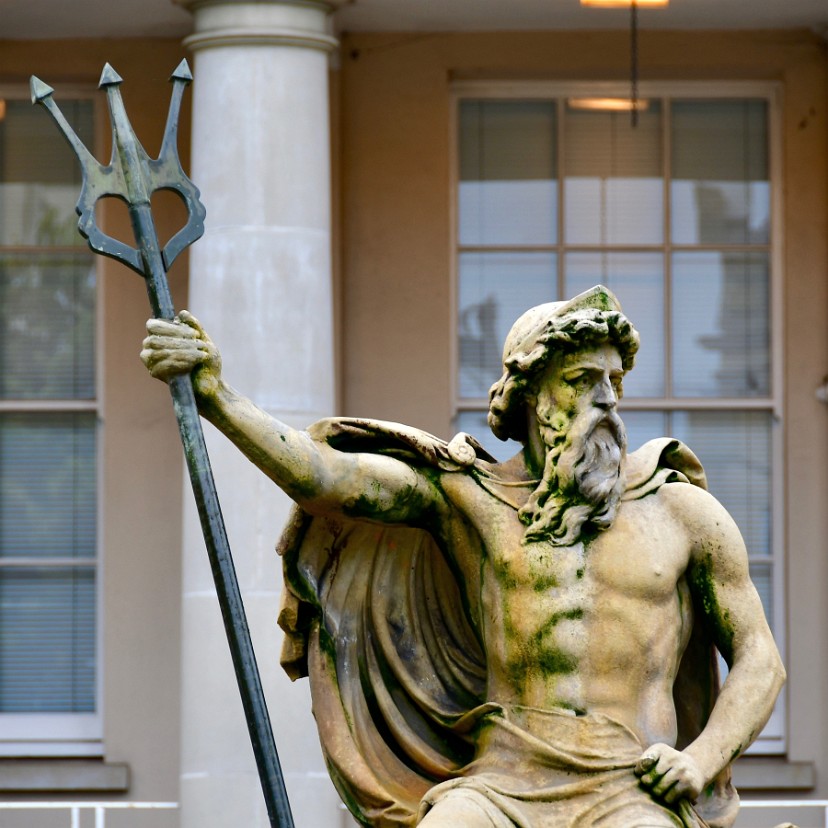 Nepture Holding His Trident