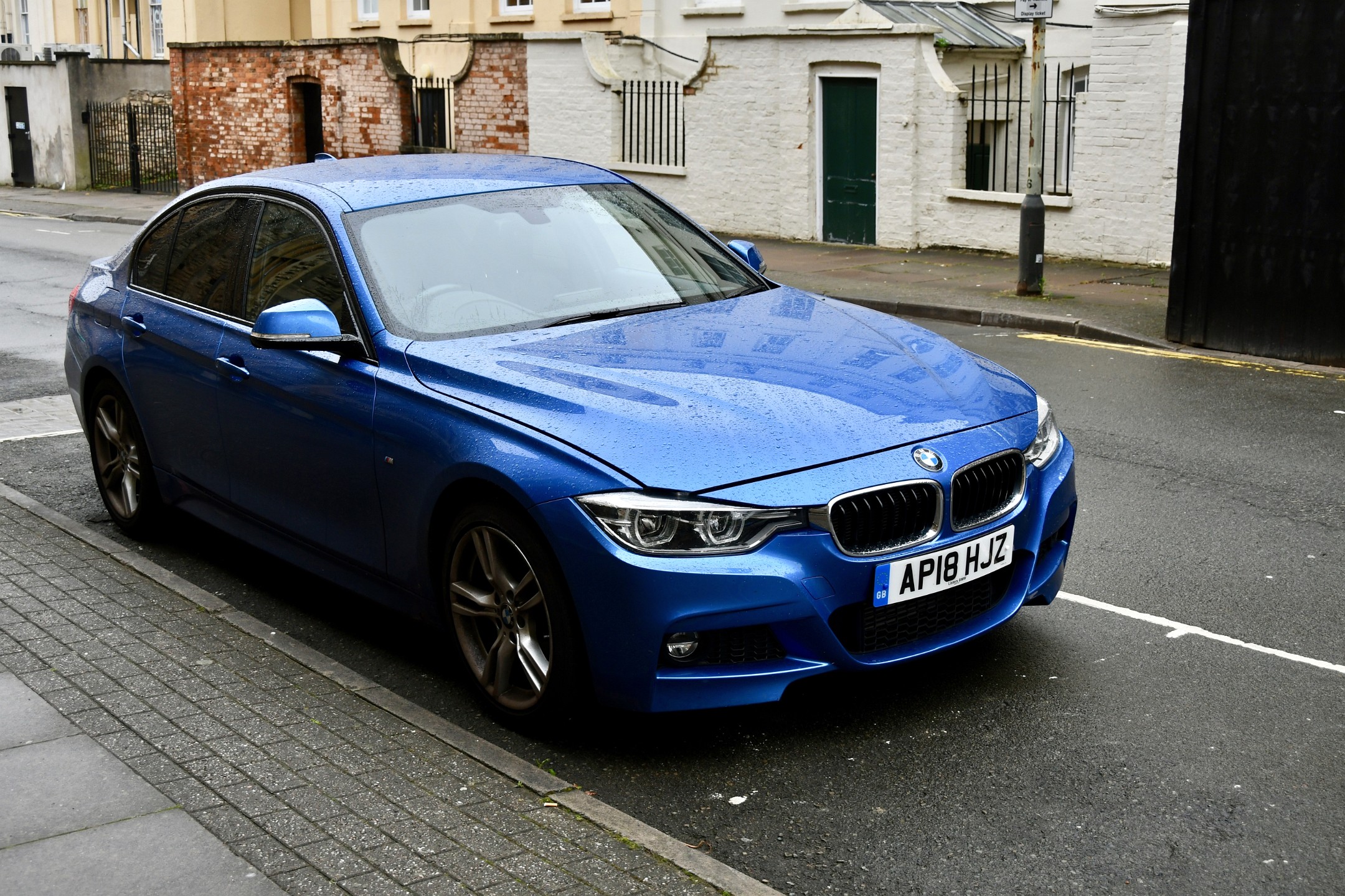 BMW 320d in the Wet 